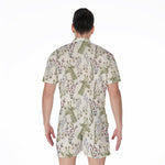 Vintage Giraffe Print Men's Rompers