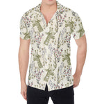 Vintage Giraffe Print Men's Shirt