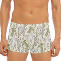 Vintage Giraffe Print Men's Short Boxer Briefs
