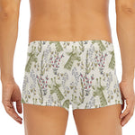 Vintage Giraffe Print Men's Short Boxer Briefs