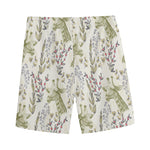 Vintage Giraffe Print Men's Sports Shorts