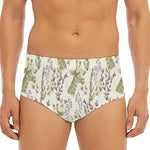 Vintage Giraffe Print Men's Triangle Swim Briefs