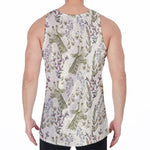 Vintage Giraffe Print Men's Velvet Tank Top