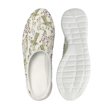Vintage Giraffe Print Mesh Casual Shoes