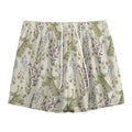 Vintage Giraffe Print Mesh Shorts