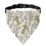 Vintage Giraffe Print Over The Collar Dog Bandana