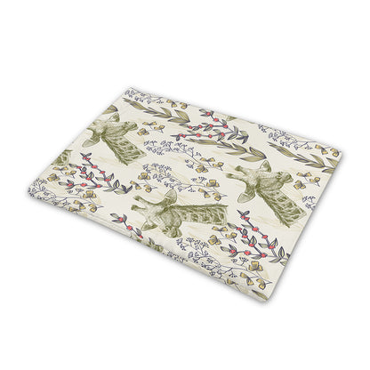 Vintage Giraffe Print Pet Cooling Mat Cover
