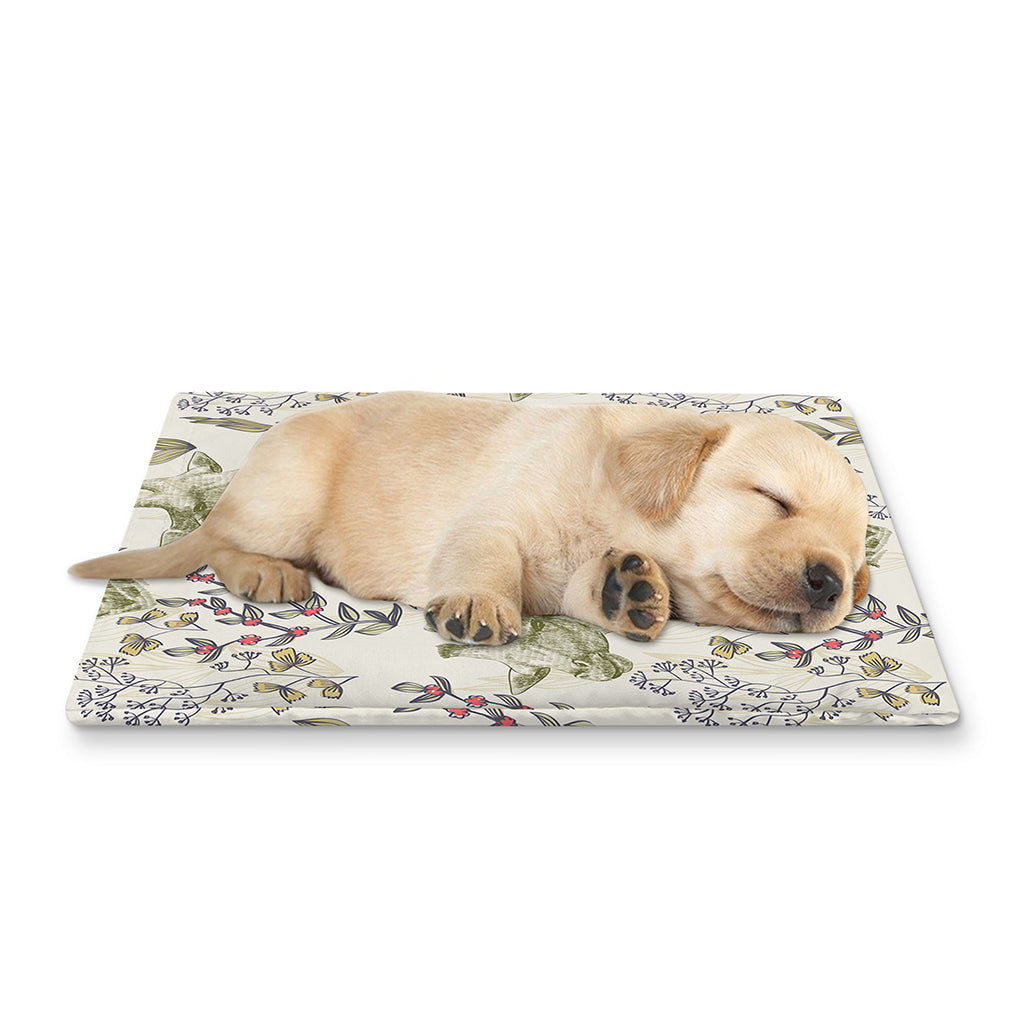 Vintage Giraffe Print Pet Cooling Mat Cover