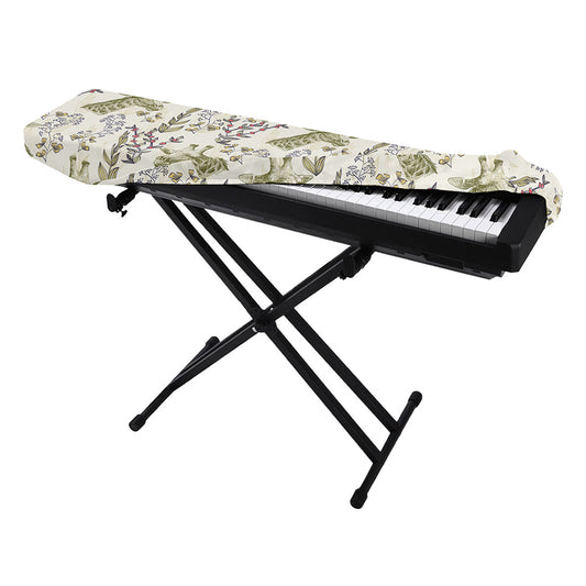Vintage Giraffe Print Piano Keyboard Cover