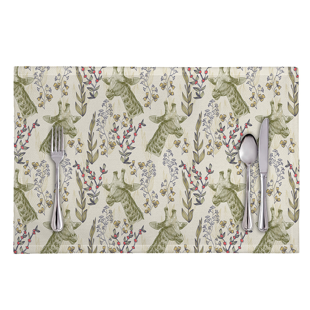 Vintage Giraffe Print Placemat