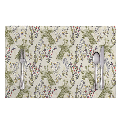 Vintage Giraffe Print Placemat