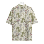 Vintage Giraffe Print Rayon Hawaiian Shirt