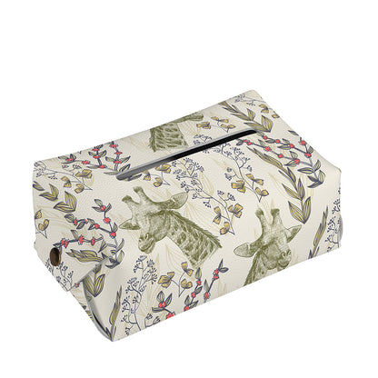 Vintage Giraffe Print Rectangle Tissue Box Cover