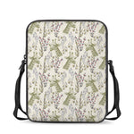 Vintage Giraffe Print Rectangular Crossbody Bag