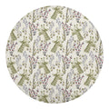 Vintage Giraffe Print Round Blanket