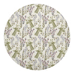 Vintage Giraffe Print Round Blanket