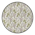 Vintage Giraffe Print Round Floor Mat