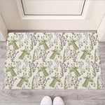 Vintage Giraffe Print Rubber Doormat