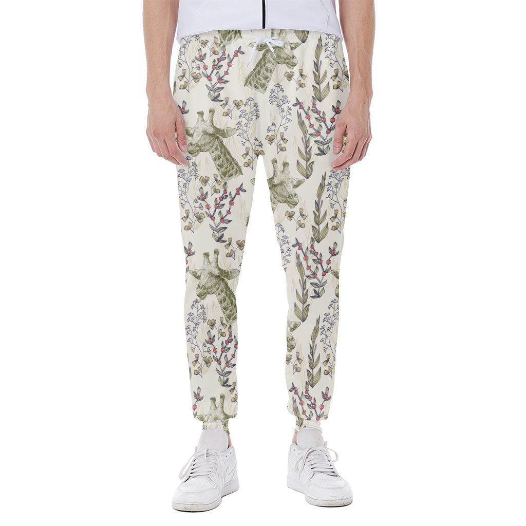 Vintage Giraffe Print Scuba Joggers