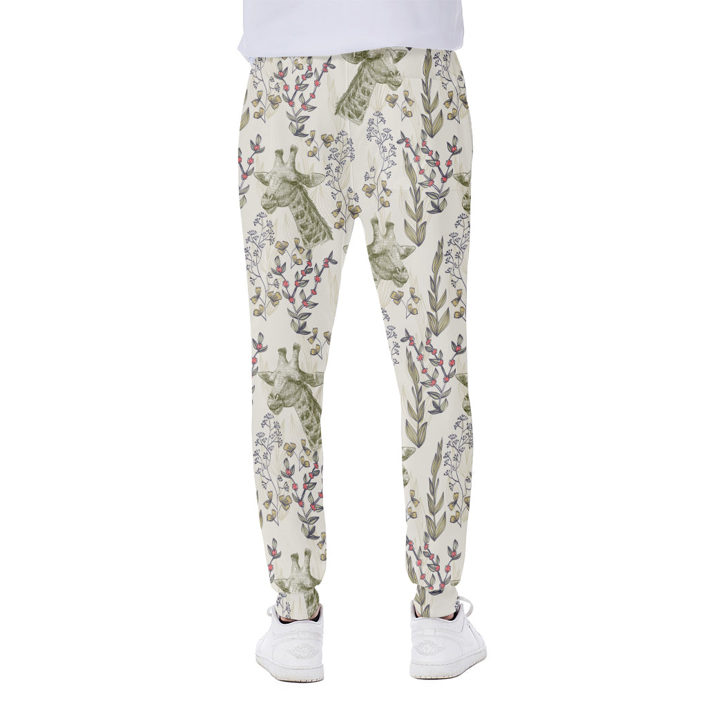Vintage Giraffe Print Scuba Joggers