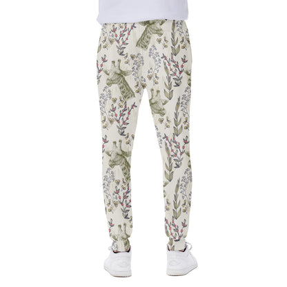 Vintage Giraffe Print Scuba Joggers