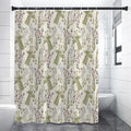 Vintage Giraffe Print Shower Curtain