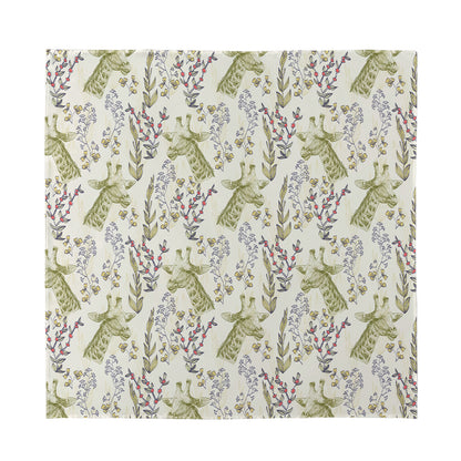 Vintage Giraffe Print Silk Bandana