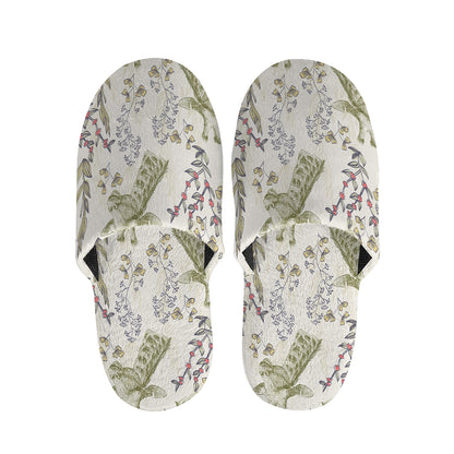 Vintage Giraffe Print Slippers