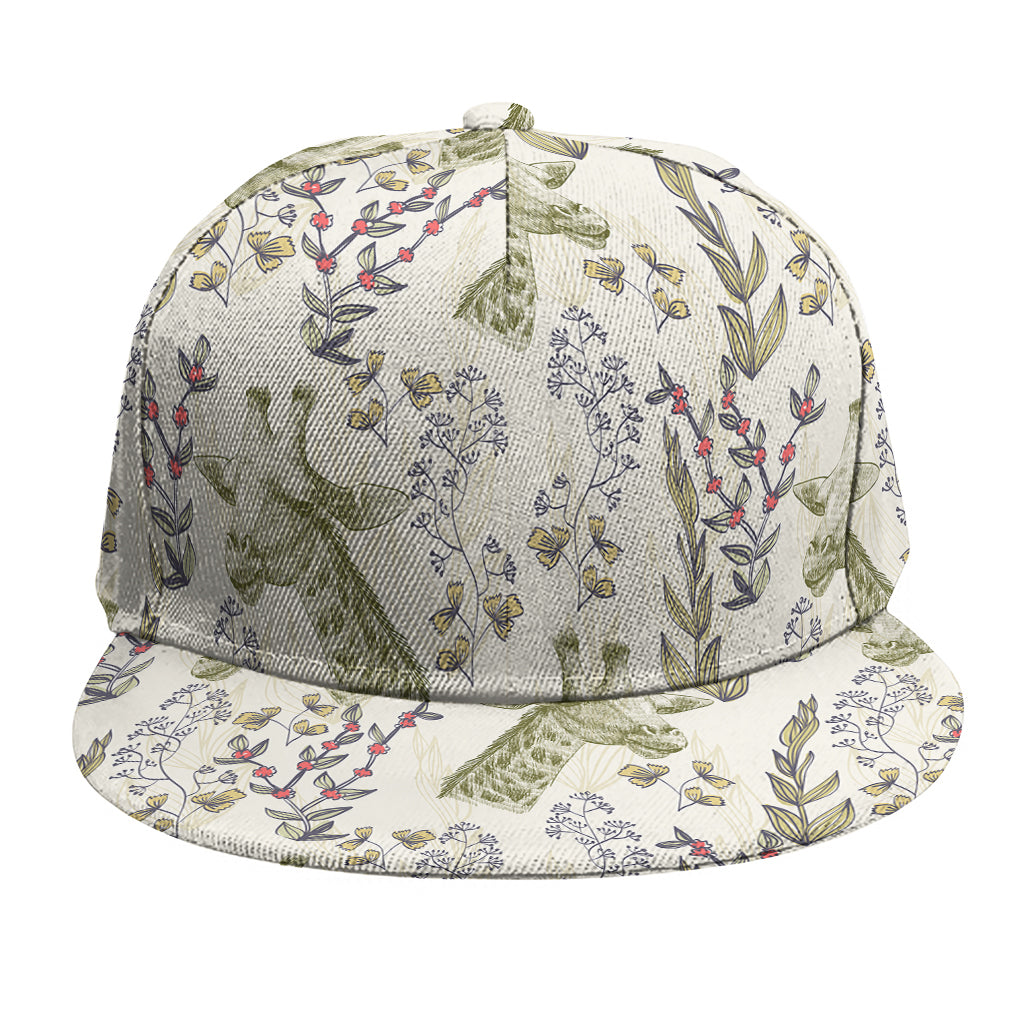 Vintage Giraffe Print Snapback Cap