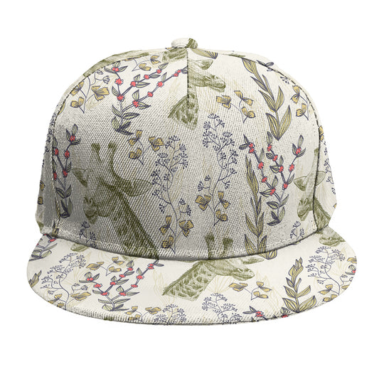 Vintage Giraffe Print Snapback Cap