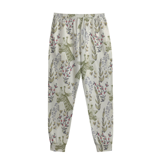 Vintage Giraffe Print Sweatpants