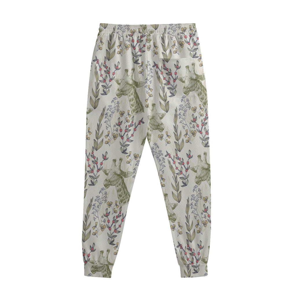 Vintage Giraffe Print Sweatpants