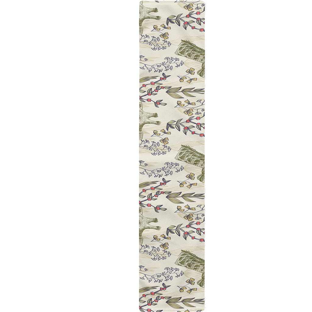 Vintage Giraffe Print Table Runner