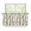Vintage Giraffe Print Tier Curtains