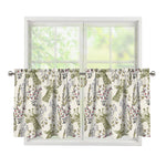 Vintage Giraffe Print Tier Curtains
