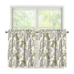 Vintage Giraffe Print Tier Curtains