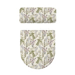 Vintage Giraffe Print Toilet Lid And Tank Cover Set