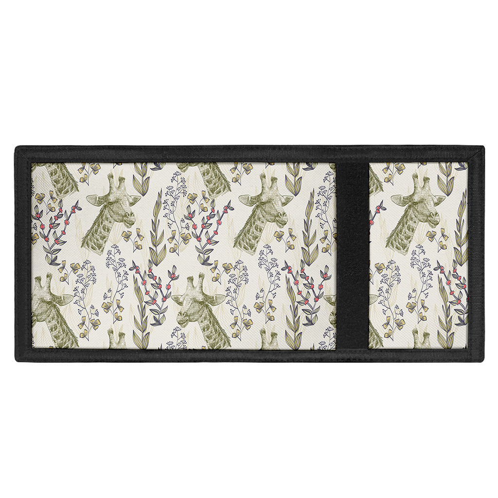Vintage Giraffe Print Trifold Wallet
