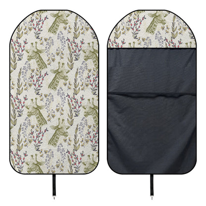 Vintage Giraffe Print Waterproof Car Seat Cover