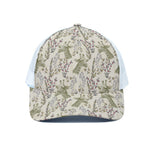 Vintage Giraffe Print White Mesh Trucker Cap