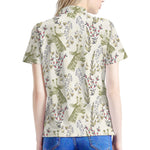 Vintage Giraffe Print Women's Polo Shirt