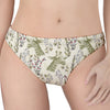 Vintage Giraffe Print Women's Thong