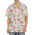 Vintage Girly Floral Print Aloha Shirt