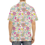 Vintage Girly Floral Print Aloha Shirt