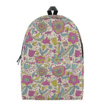 Vintage Girly Floral Print Backpack