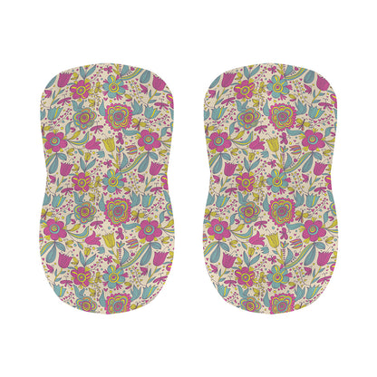 Vintage Girly Floral Print Bar Stool Covers