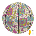 Vintage Girly Floral Print Basketball