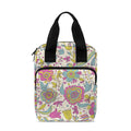 Vintage Girly Floral Print Bible Tote Bag