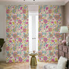 Vintage Girly Floral Print Blackout Pencil Pleat Curtains