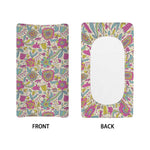 Vintage Girly Floral Print Changing Pad Cover